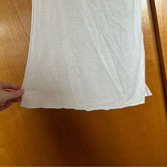 Lululemon Heart Opener Meditation Cloak Wrap in White One Size Viscose Silk - Picture 5 of 9